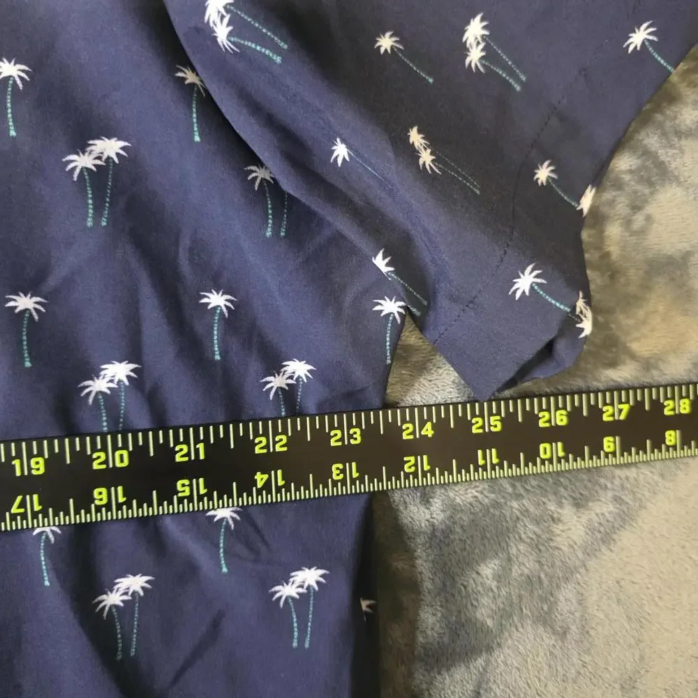 Mizzen+Main Performance Classic Short Sleeve Button Up with Palm Tree